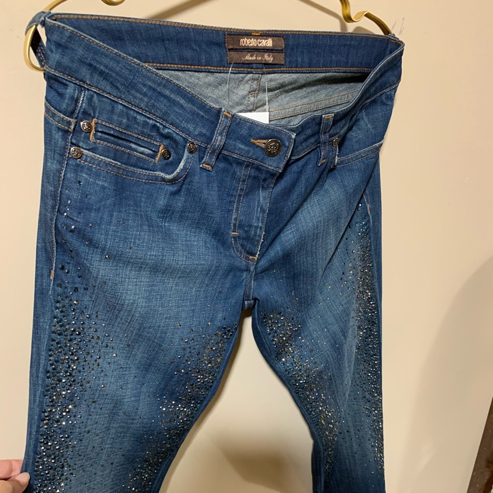 Roberto Cavalli Blue Skinny Jeans Classic Style